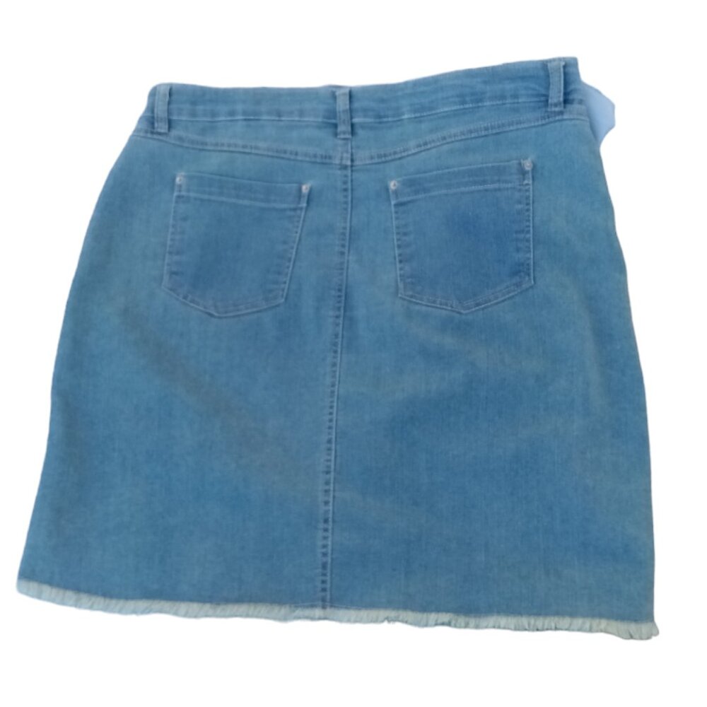 Baccini stretch denim skirt sz 8 - Picture 6 of 7